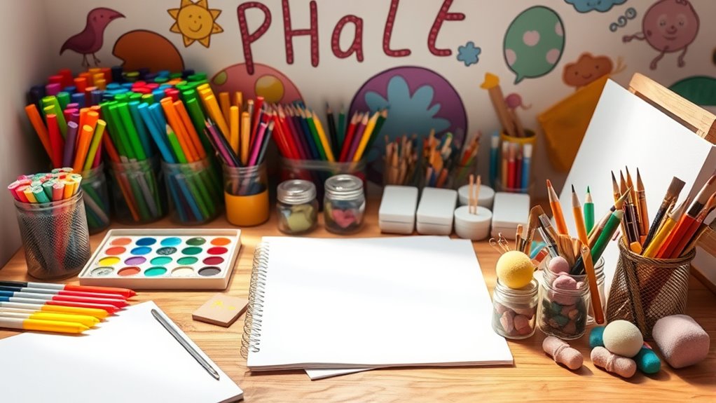 age appropriate versatile art supplies