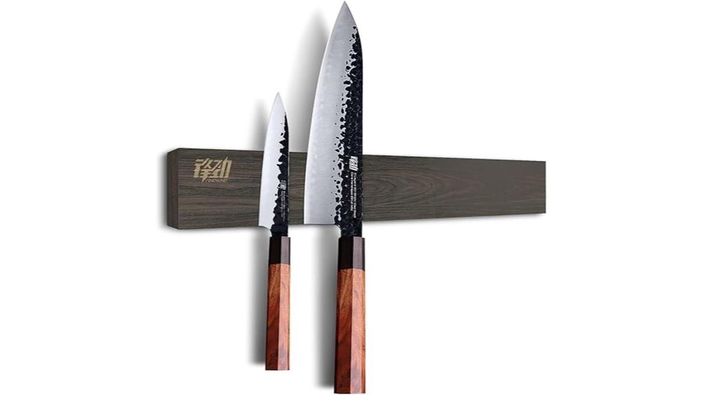 ash wood magnetic knife strip