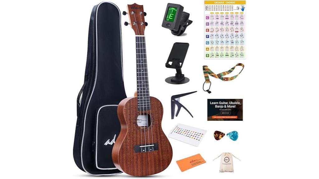 beginner ukulele kit yellow