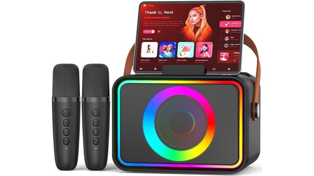 bluetooth karaoke with microphones