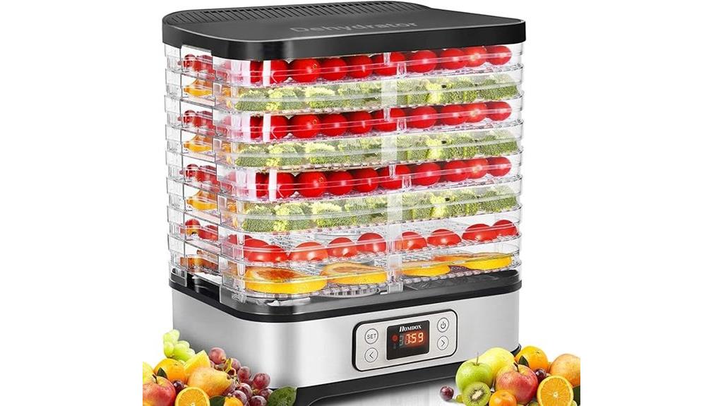 bpa free 8 tray dehydrator