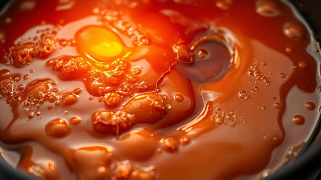 caramel turns bitter and burnt