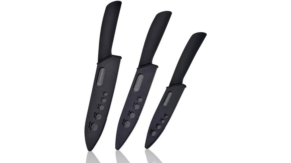 ceramic knife set with sheaths