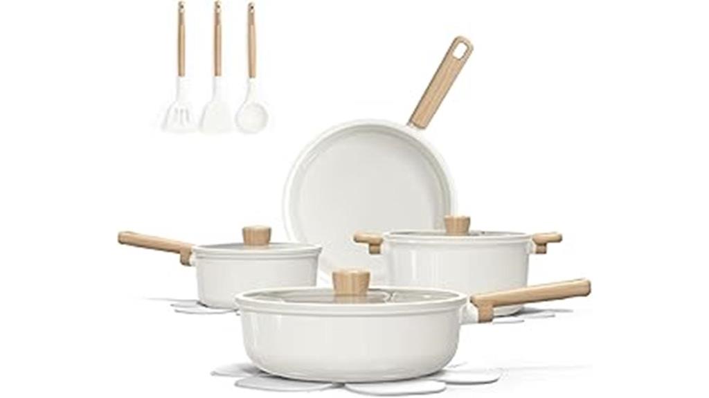 ceramic nonstick cookware set