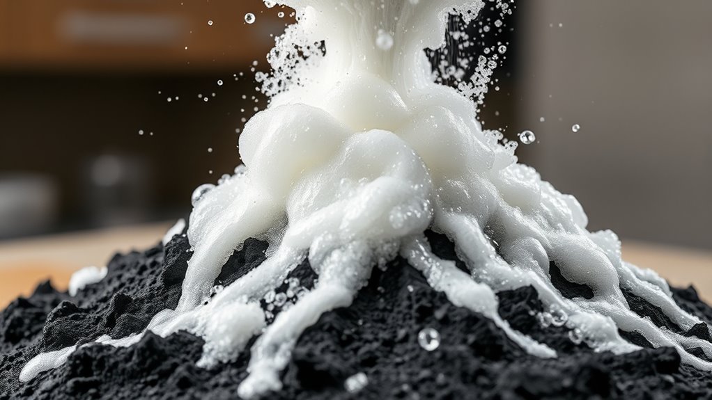 chemical reaction of baking soda