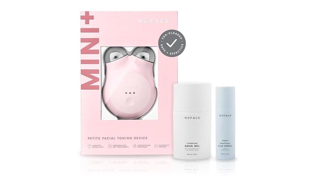 compact facial toning device