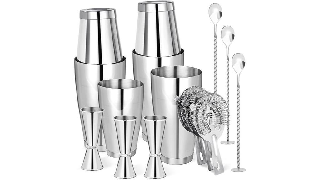 complete 15 piece boston shaker