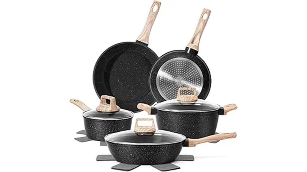 complete non stick cookware set