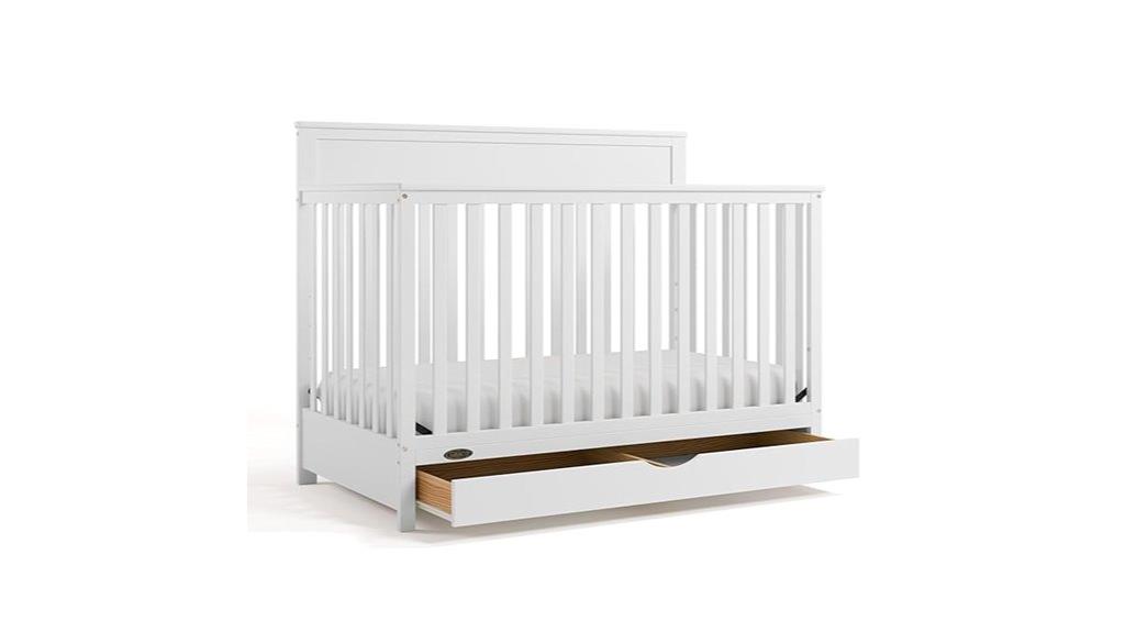 convertible crib with five in one