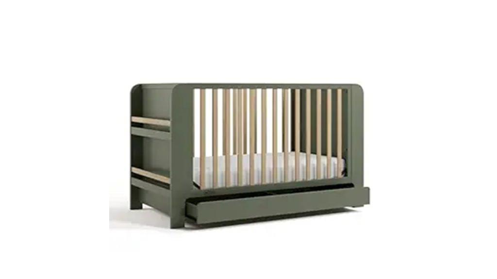 convertible crib with reading feature