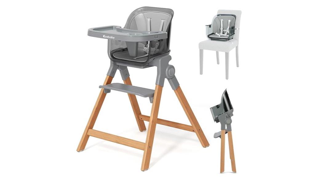 convertible wooden baby chair