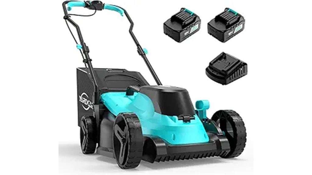 cordless lawn mower bundle