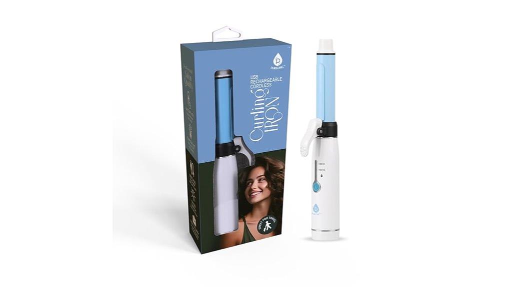 cordless rechargeable curling iron