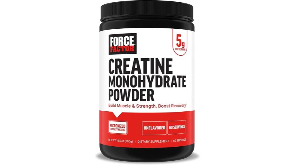 creatine monohydrate powder 60 servings