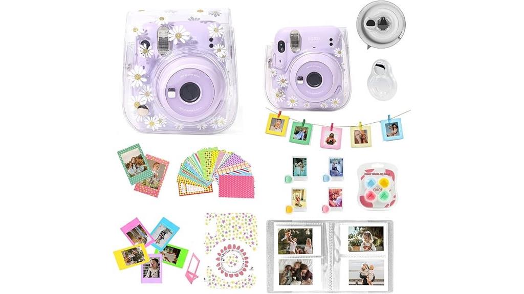 daisy themed instax mini kit