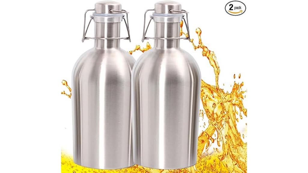 dual 64 oz stainless cans