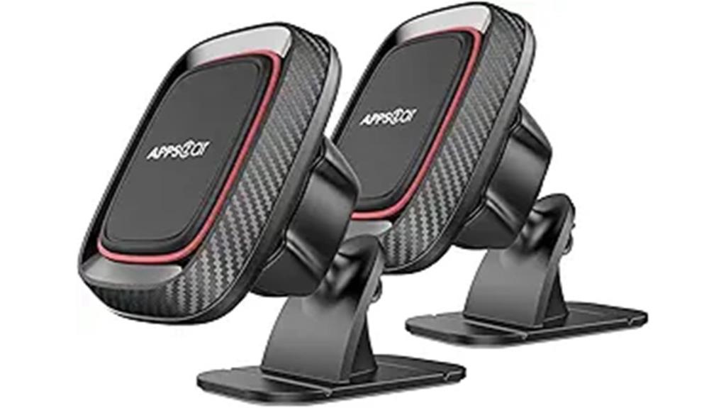 dual magnetic car mounts