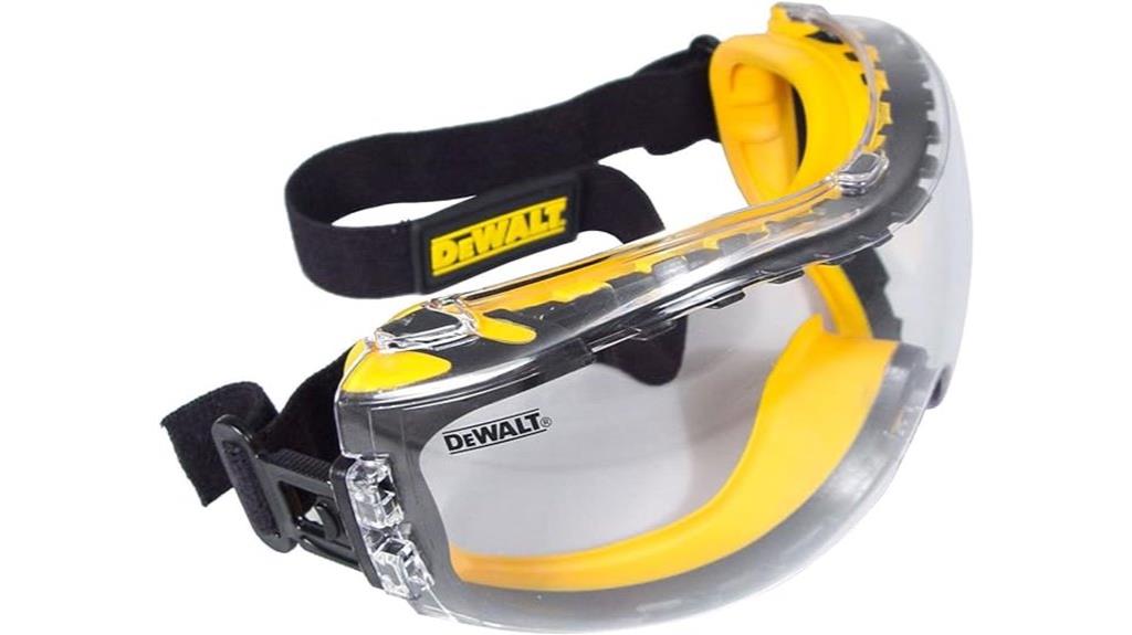 dual mold safety goggles