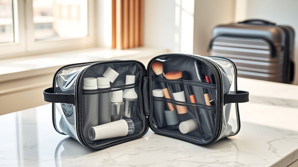 durable spacious leak proof transparent