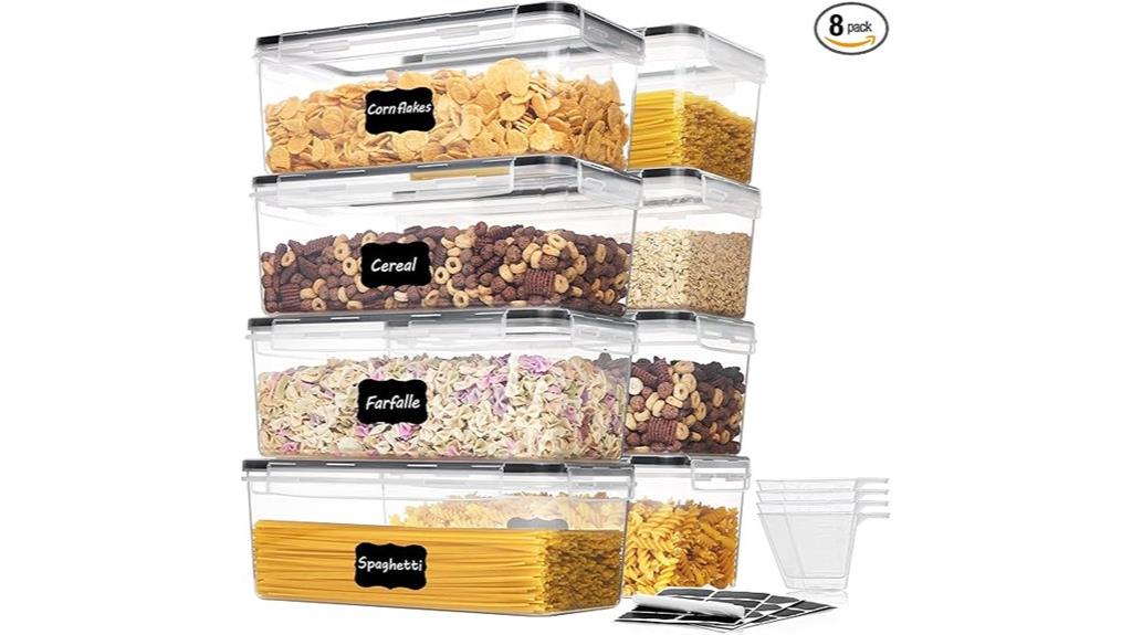 eight piece airtight containers