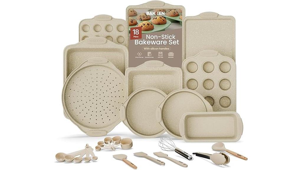 eighteen piece bakeware set