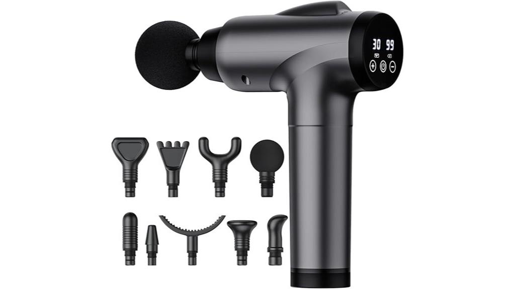 electric muscle massager with attachments