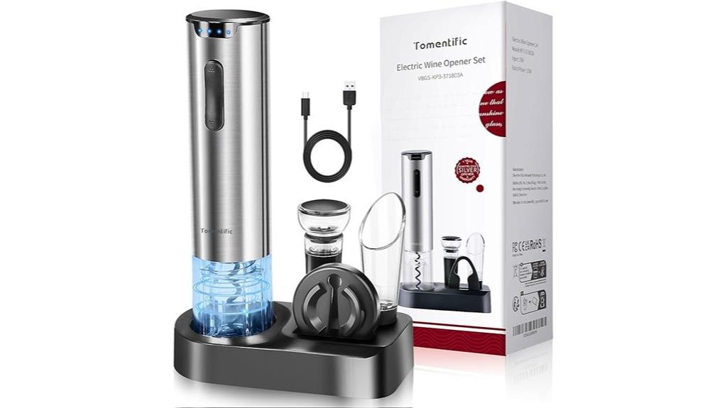 electric wine opener set