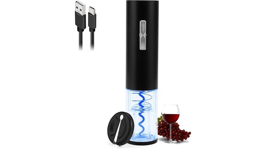 electric wine opener with accessories
