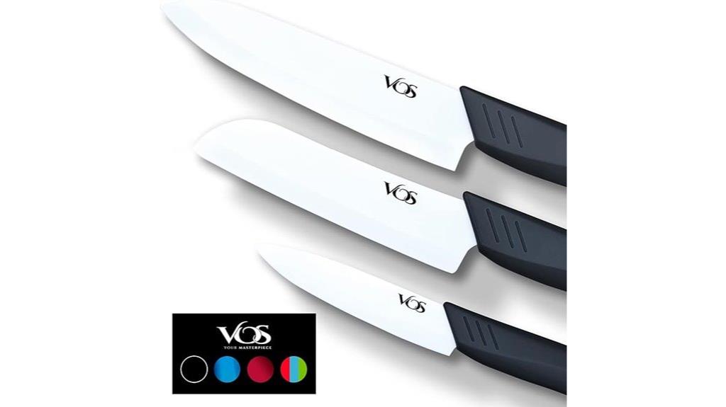 elegant ceramic knife set