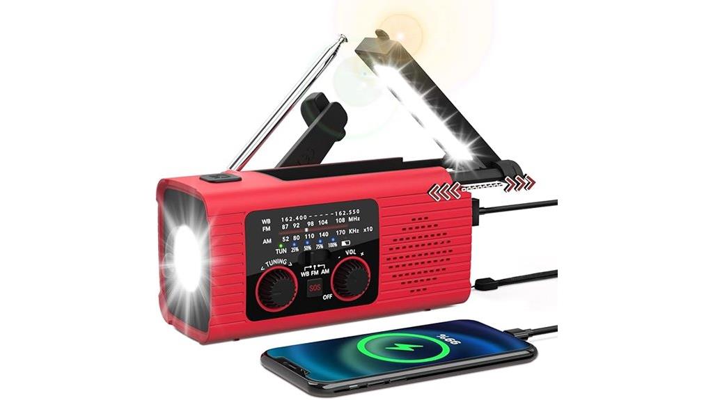 emergency radio with solar power