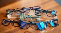 fashionable blue light glasses