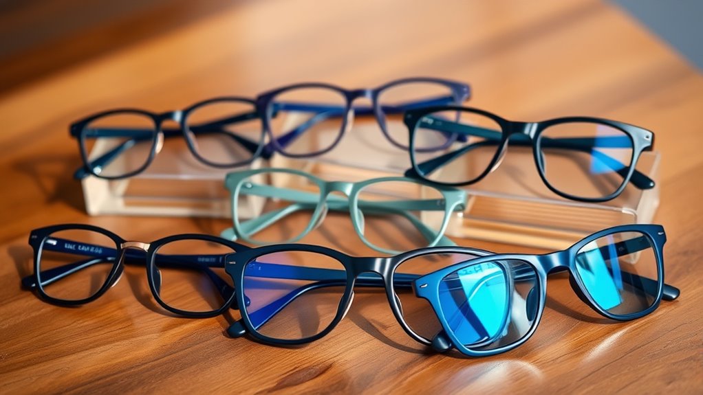 fashionable blue light glasses