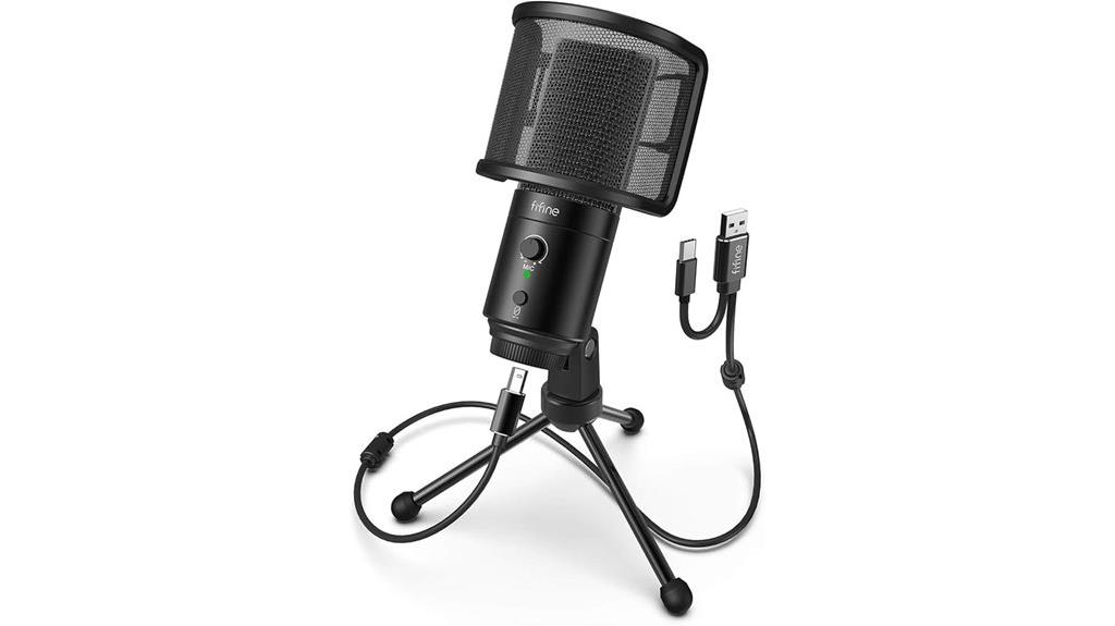 fifine usb microphone pop