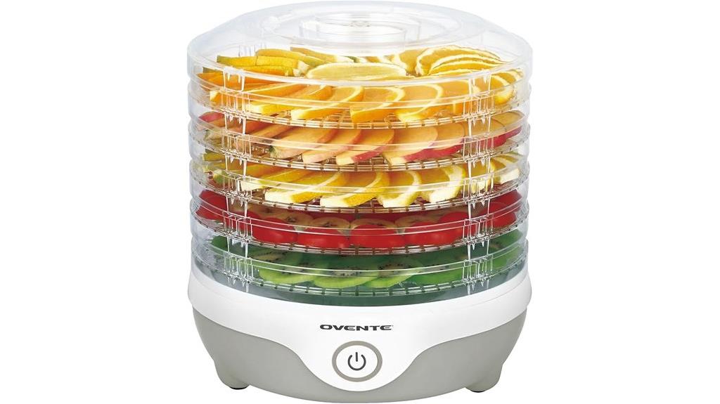 five tray food dehydrator