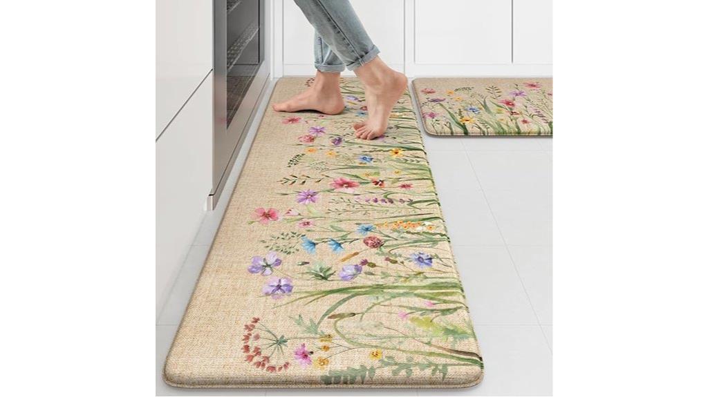 floral anti fatigue kitchen mats