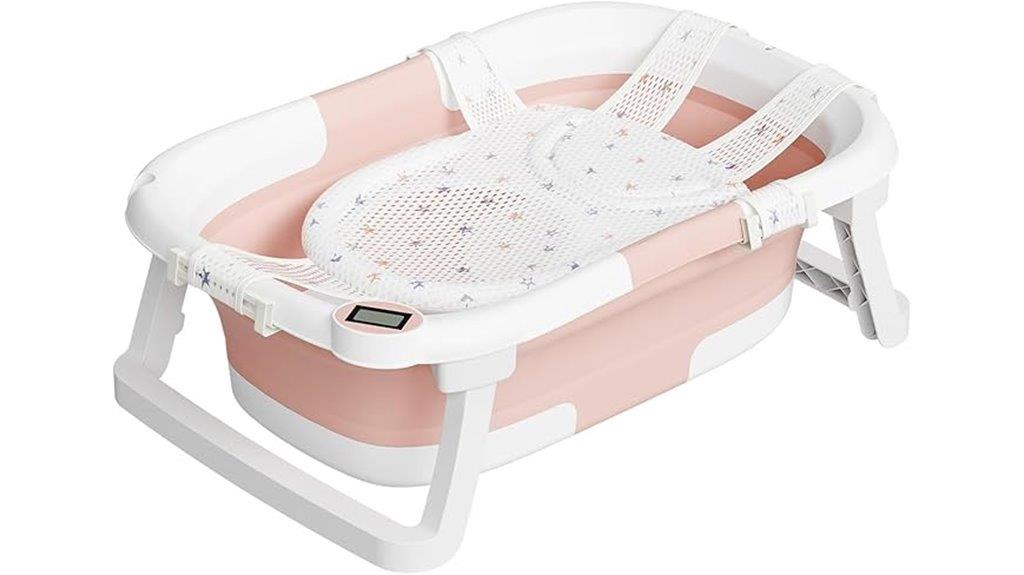 foldable baby bathtub with cushion