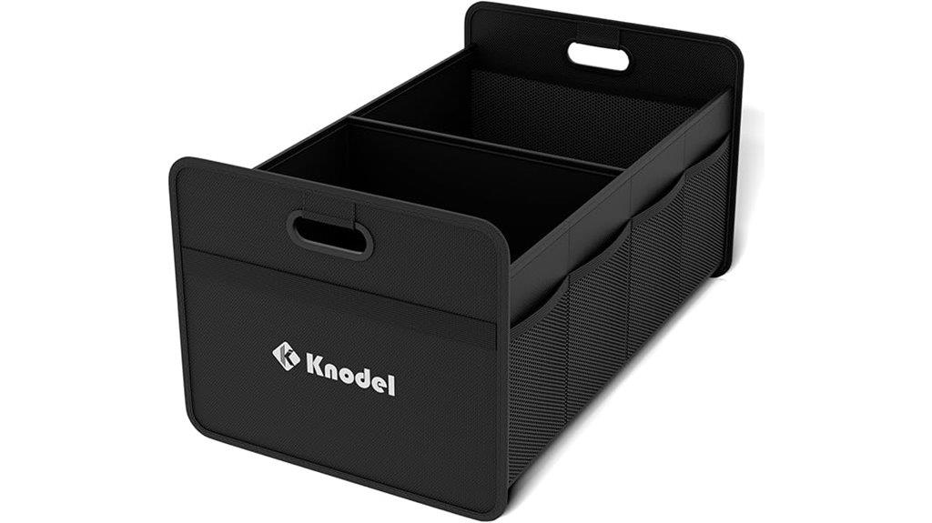 foldable black car organizer