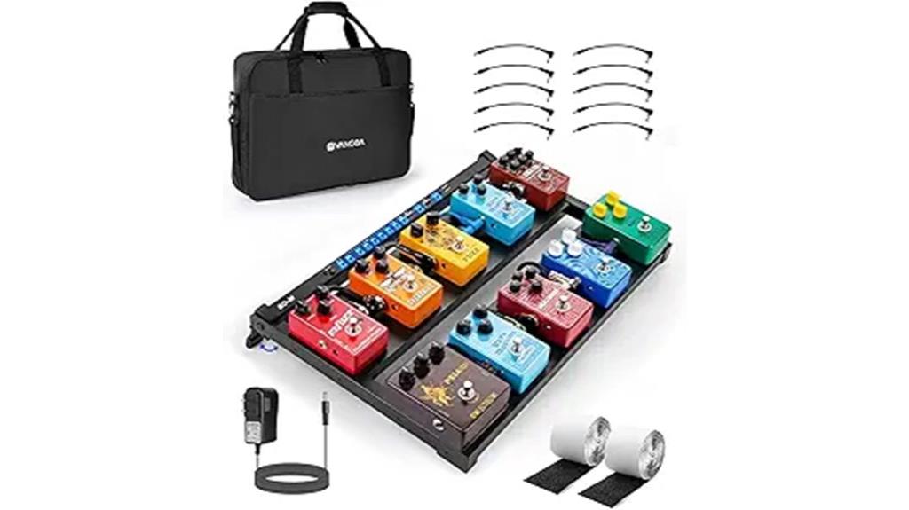 foldable pedal board with power