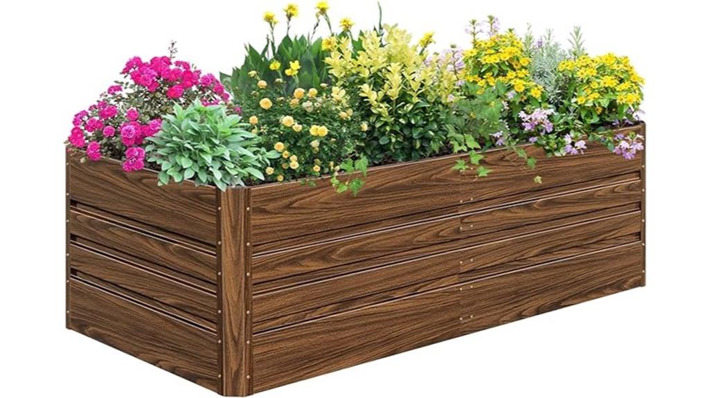 galvanized raised garden bed