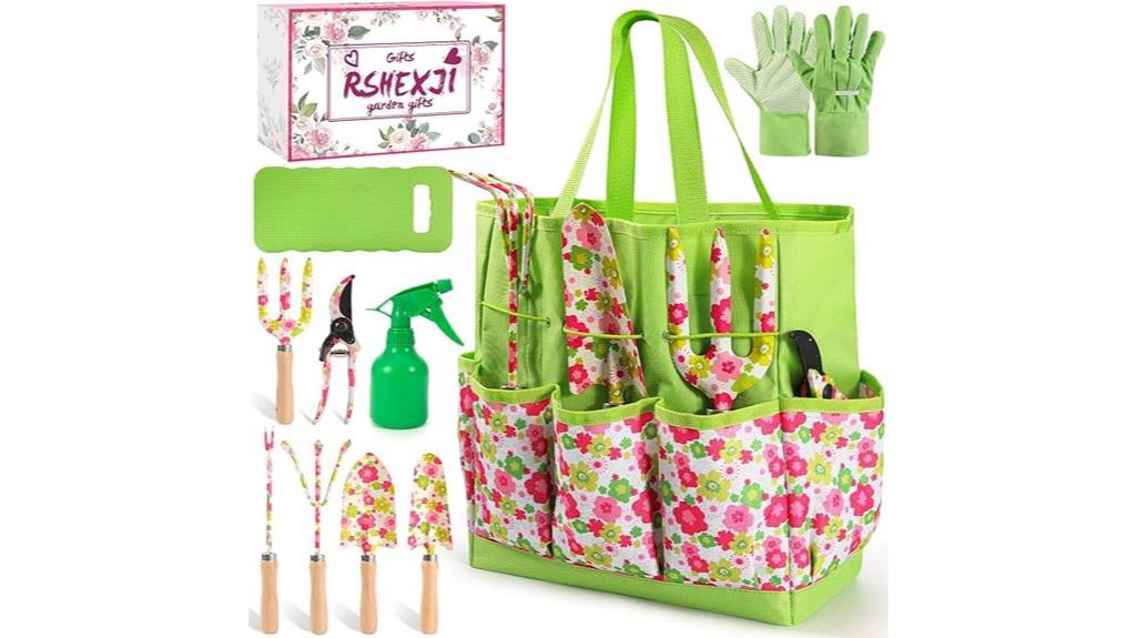 garden tools with gloves