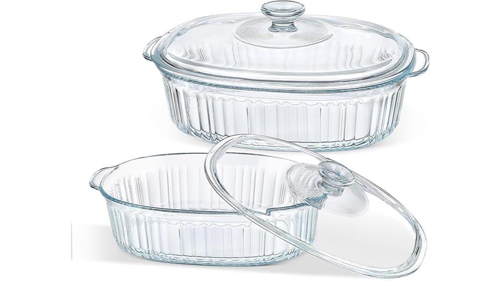 glass casserole baking set