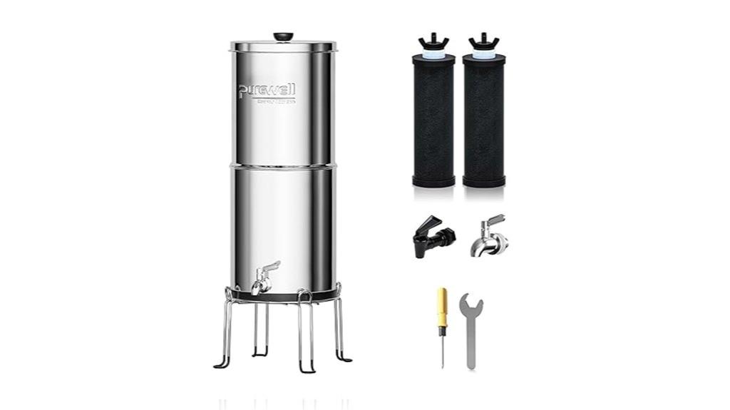 gravity water filtration system