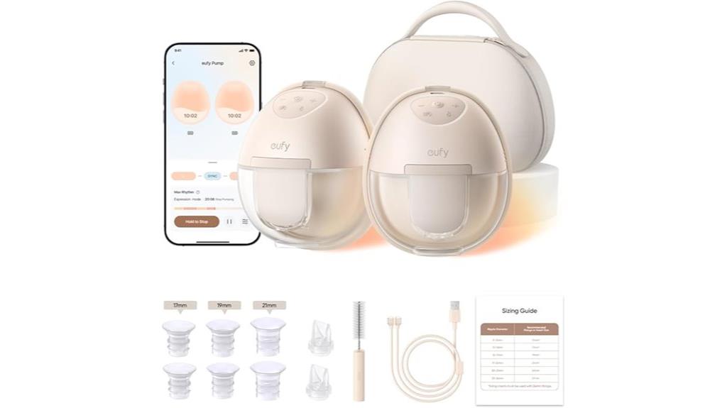heated wearable breast pump