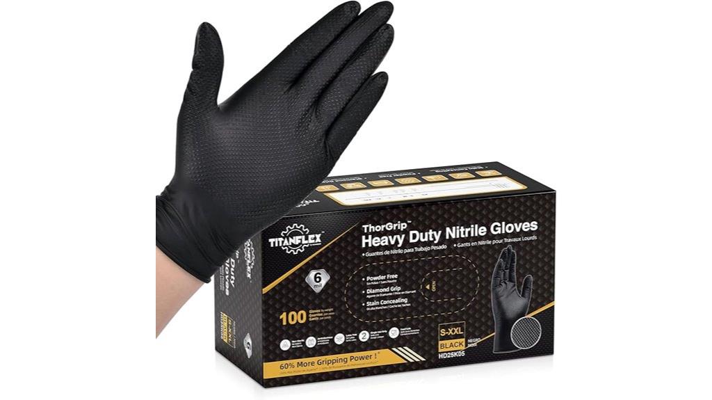 heavy duty nitrile gloves