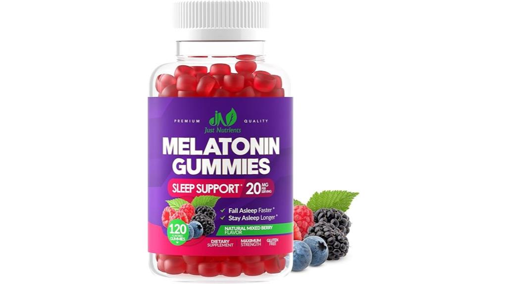 high dose adult melatonin gummies