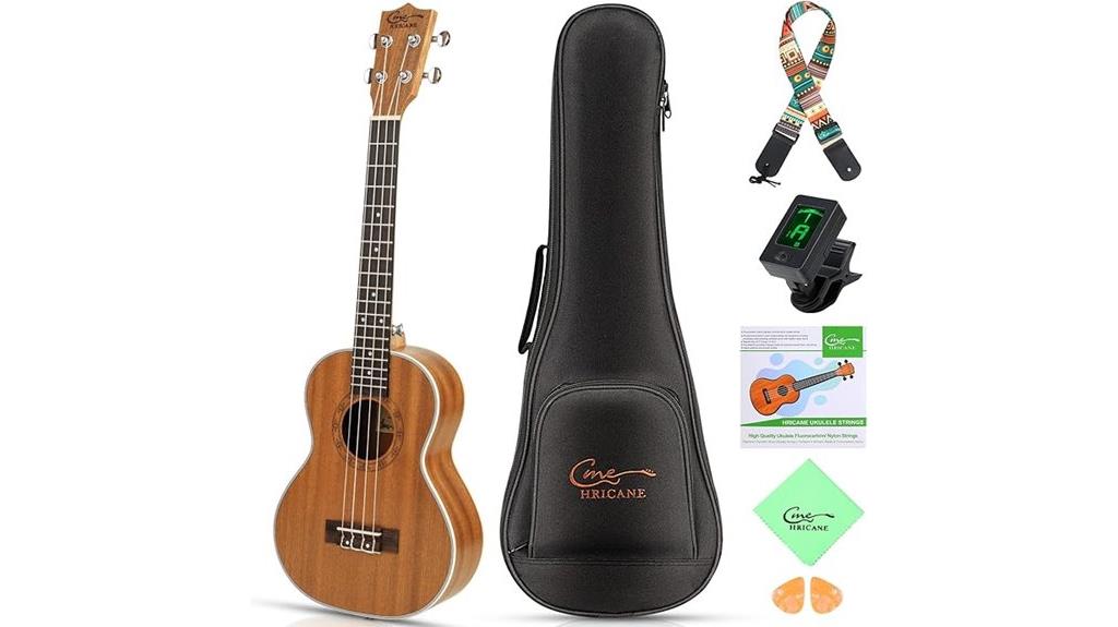 hricane 23 inch ukulele bundle