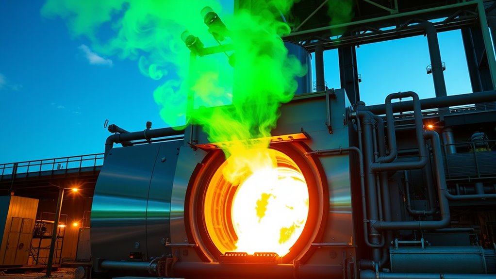 hydrogen reduces steel emissions