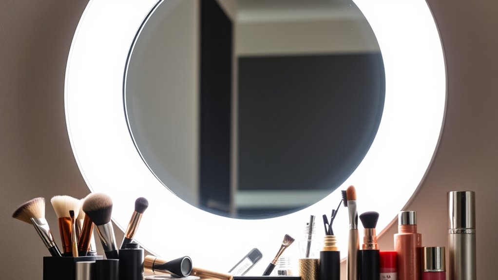 illuminated magnifying makeup mirrors