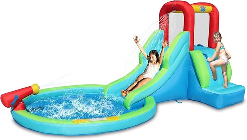 inflatable waterslide bounce house