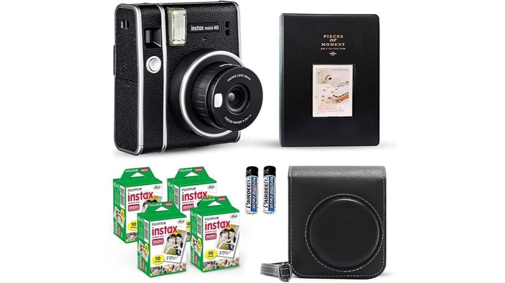 instant camera with accessories